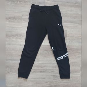 Puma boys black joggers